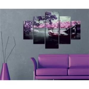 Image of ST151 Multicolor Decorative MDF Painting (5 Pieces)