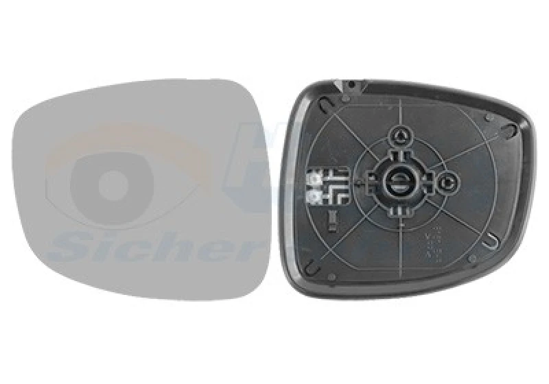 Image of VAN WEZEL Wing mirror glass VAN WEZEL 5264838