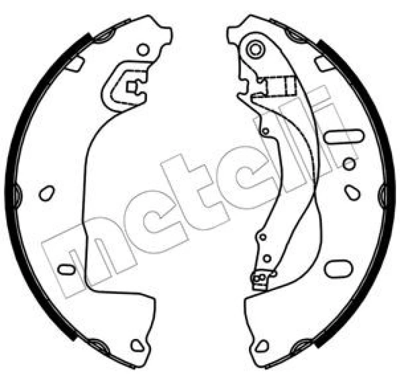 Image of METELLI Brake Shoe Set METELLI 53-0764