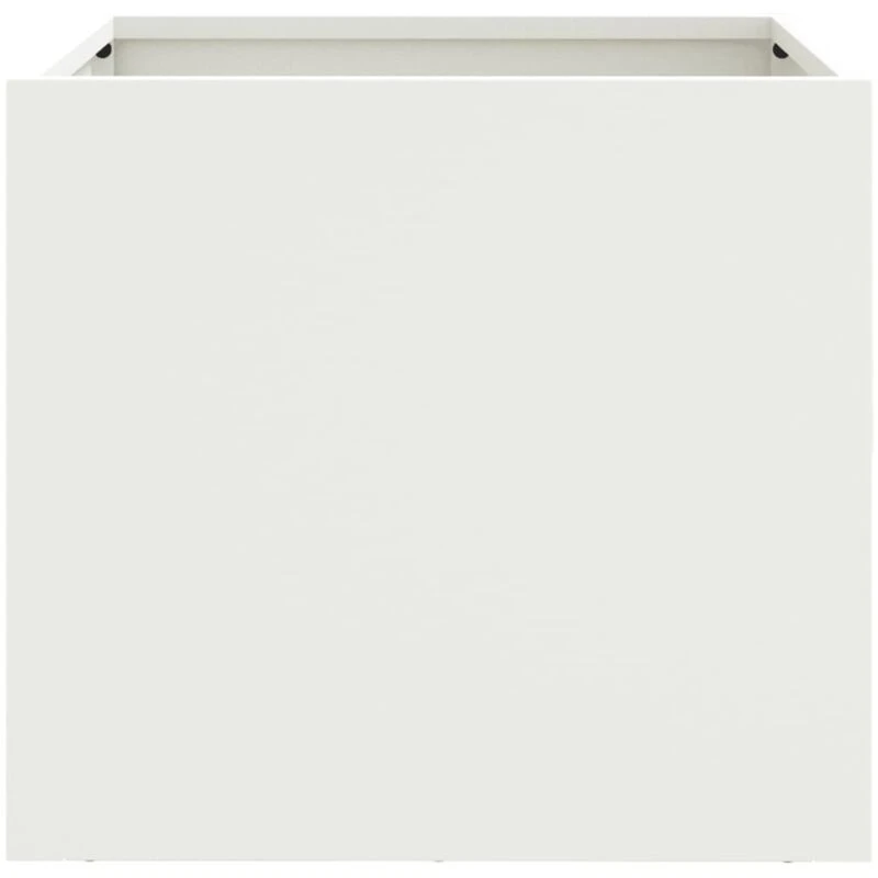 Image of VIDAXL Planters 2 pcs White 32x30x29cm Steel Vidaxl 8721012363960
