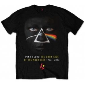 image of Pink Floyd DSOTM 40th Face Paint Blk Mens T Shirt: Small