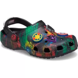 image of Crocs Boys Avengers Lightweight Graphic Summer Clogs UK Size 1 (EU 32-33)