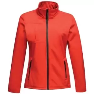 image of Professional OCTAGON II Waterproof Softshell Jacket mens Fleece jacket in Red - Sizes UK 10,UK 12,UK 16,UK 18