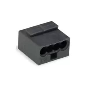 Image of Wago 243-204 MICRO PUSH WIRE 4 Conductor 6A Splice Connector Dark...