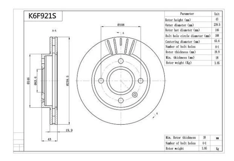 Image of Brake disc SWAG 99 90 5649