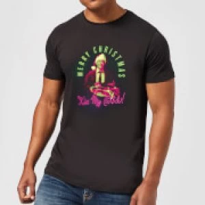 Image of National Lampoon Merry Christmas Clark Griswold Mens Christmas T-Shirt - Black