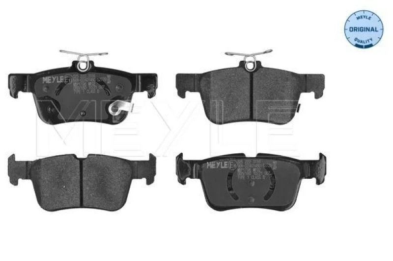Image of Brake pad set MEYLE 025 222 3116