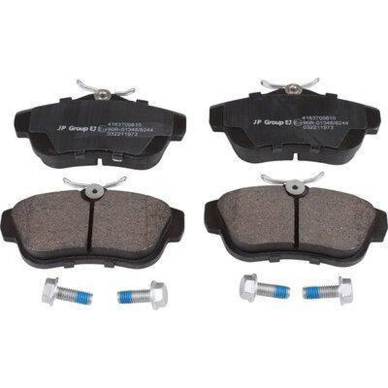 Image of JP GROUP 4163700810 Brake pad set JP Rear Axle, not prepared for wear warning indicator Brake Pad Set,disc brake (402)