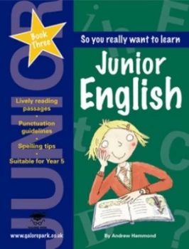 Image of So You Really Want to Learn Junior English. Book 3 by Andrew Hammond Paperback