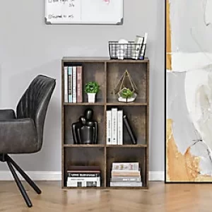Image of Homcom Cubic Cabinet Rustic Brown