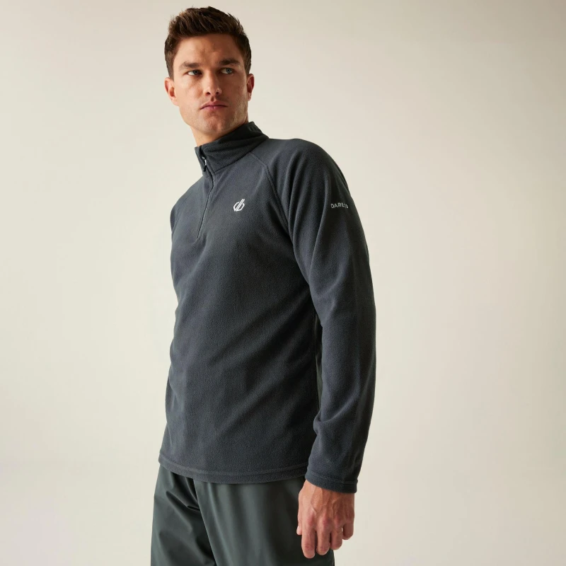 Image of Dare 2b Dare 2b Men 'Freethink II' Half-Zip Insulating Brushed Fleece in Mid Grey Size: Medium Mid Grey M Male 5063019346533