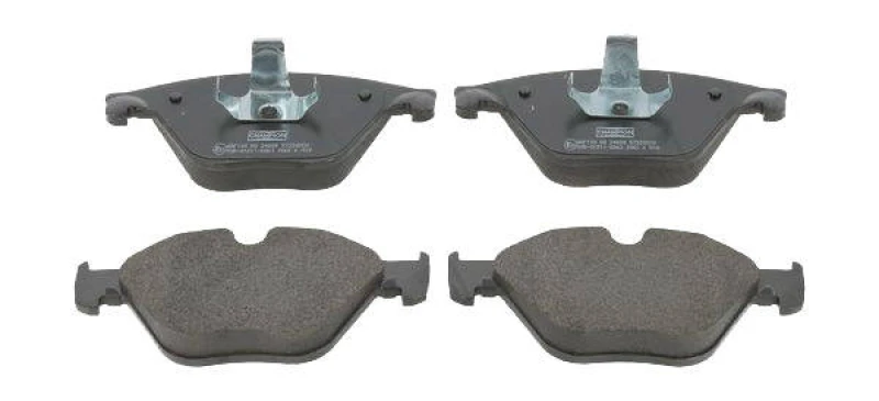 Image of CHAMPION 573305CH Brake pad set not prepared for wear warning indicator Brake Pad Set,disc brake (402)