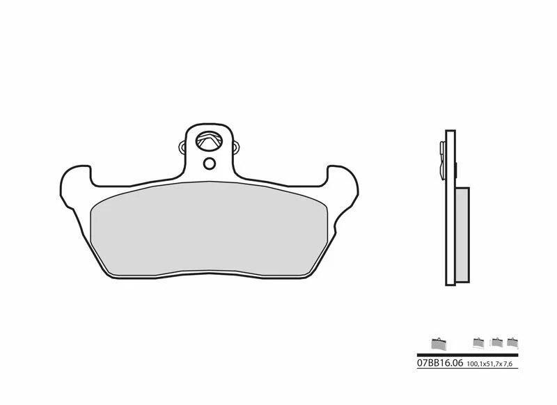 Image of Brembo S.p.A. Street Carbon Ceramic Brake pads - 07BB1606