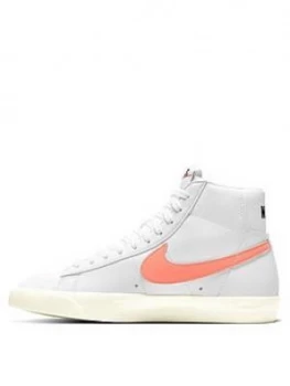 image of Nike Blazer Mid '77, White/Pink, Size 3, Women