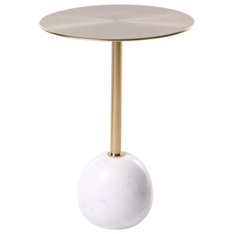Image of Beliani Side Table Oahe Metal Gold