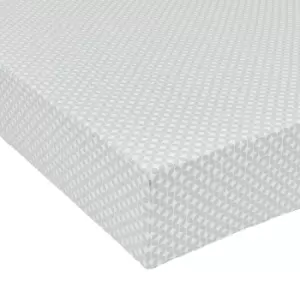 Image of Helena Springfield Freyja/Elsa Double Fitted Sheet, Mono Steel