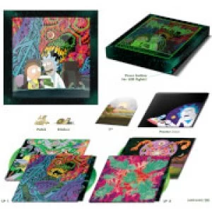 Image of The Rick and Morty Soundtrack Vinyl and 7" Single Vinyl (2LP)