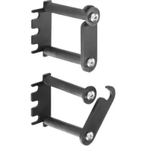 Image of Rittal 7111.214 19" Server rack cabinet cable duct 1 U Black