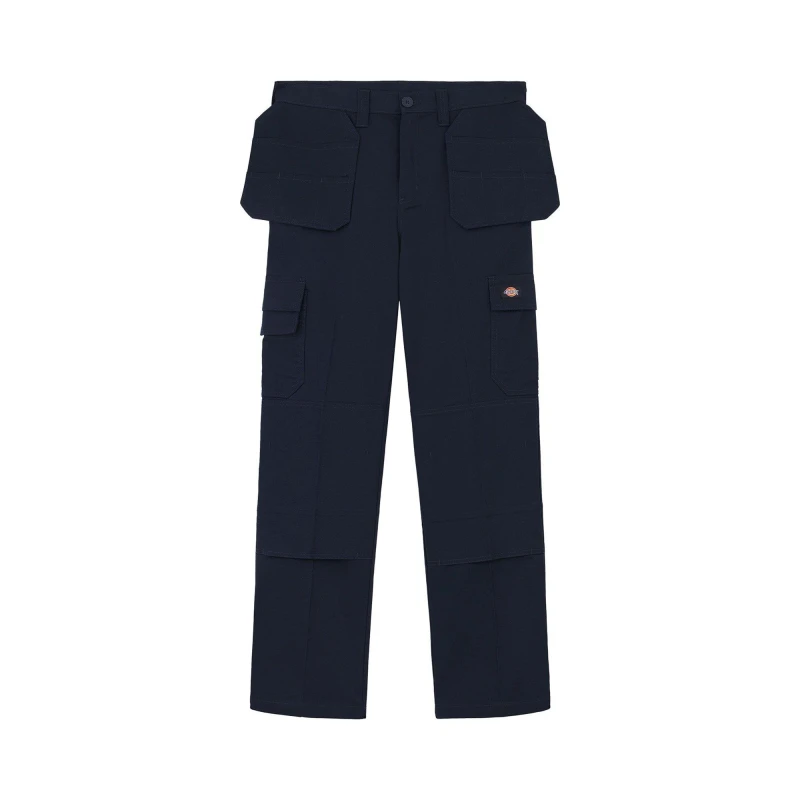 Image of Dickies Mens Everyday Holster Pockets Work Trousers 32L - Waist 32', Inside Leg 34' DARK NAVY DIC068-NAVY-32L