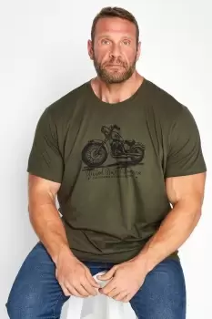 image of USA Motorbike Printed T-Shirt