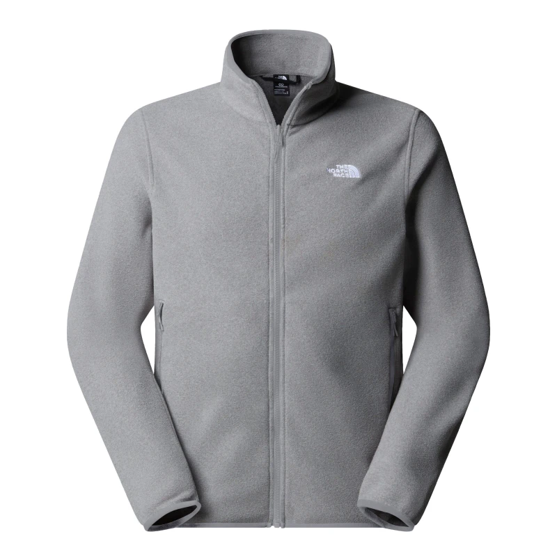 Image of The North Face 100 Glacier Full-Zip Fleece Mens TNF Med Grey male Large