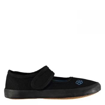 Image of Slazenger BTS Ballet Childs Canvas Shoes - Black