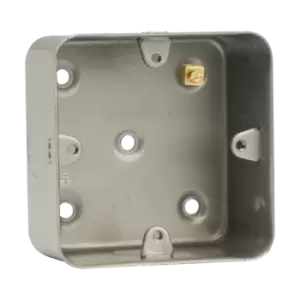 Image of Click Scolmore Essentials Metal Clad 40MM Single Back Box - CL083