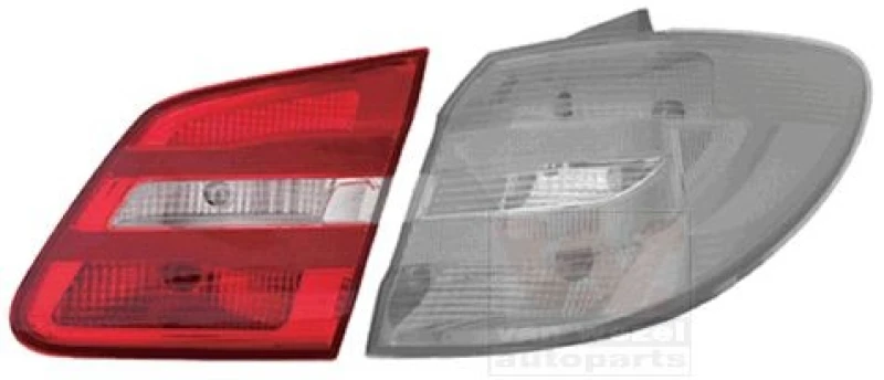 Image of VAN WEZEL 3054924U Rear light Inner Section, with bulb holder, Right Combination Rearlight (391)