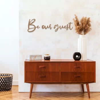 Image of Be Our Guest - Copper Copper Decorative Metal Wall Accessory