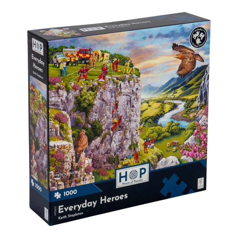 Image of The House Of Puzzles Everyday Heroes, 1000 Piece Jigsaw Puzzle Multicolor Unisex