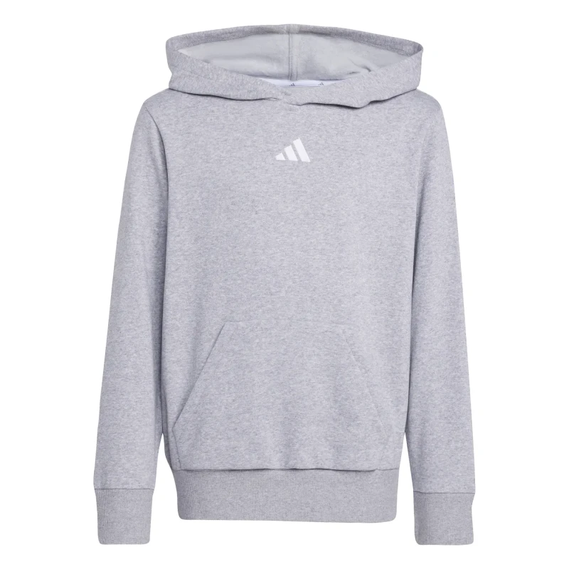 Image of Adidas SPORTSWEAR Hoodie in Brushed Fleece grey Brushed Fleece 11/12Y (144 to 150CM)