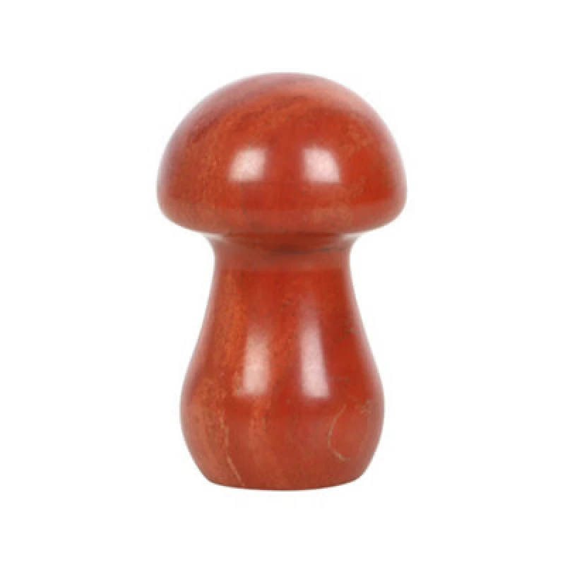 Image of Something Different Something Different Magical Red Jasper Mushroom Crystal Red One Size Unisex 5063425986576