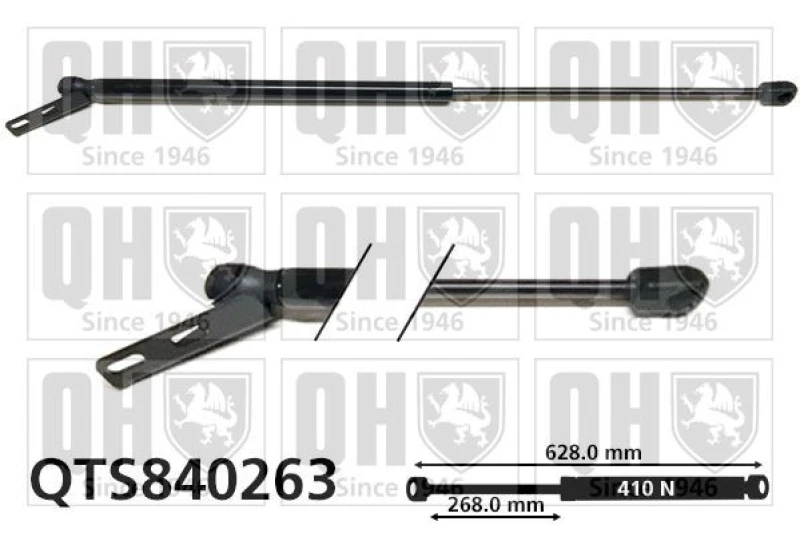 Image of QUINTON HAZELL Tailgate strut QUINTON HAZELL QTS840263