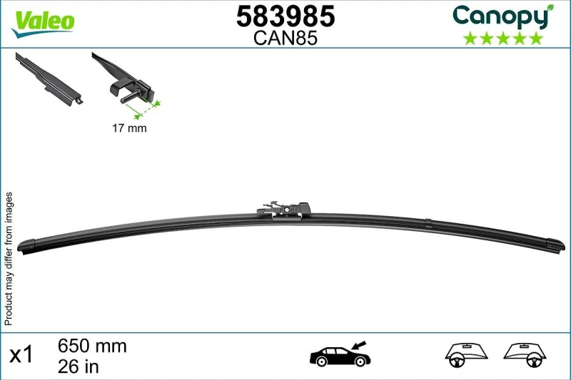 Image of Wiper blade VALEO 583985