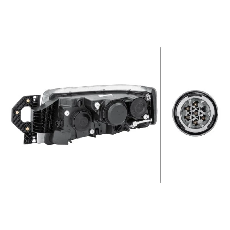 Image of HELLA 1EL 011 899-301 Headlights H3, Right, with bulbs, DE Headlight (259)
