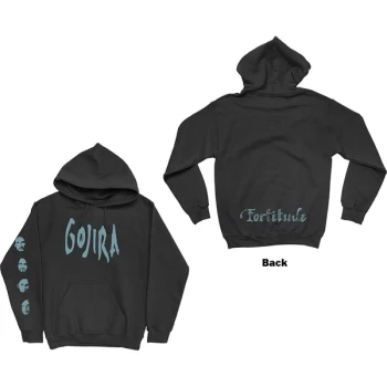Image of Gojira - Fortitude Faces Unisex Small Hoodie - Black