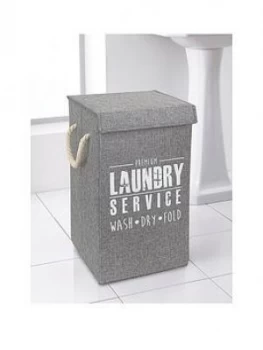 image of Deluxe Laundry Hamper Grey