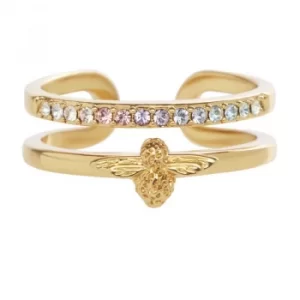 Image of Rainbow Bee Gold Ring OBJAMR27