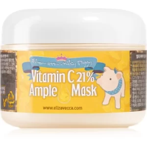 image of Elizavecca Milky Piggy Vitamin C 21% Ample Mask Hydrating and Brightening Mask for Tired Skin 100 g