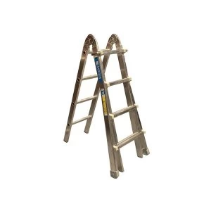 Image of Zarges Utility Ladder 3-Part 3 x 4 Rungs