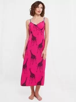 Image of Joe Browns Boutique Giraffe Nightie -pink, Pink, Size 12, Women