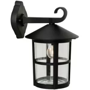 Image of Firstlight Stratford - 1 Light Outdoor Wall Lantern - Downlight Black IP44, E27