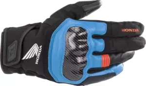 Image of Alpinestars Honda SMX Z Drystar Motorcycle Gloves, black-red-blue, Size L, black-red-blue, Size L