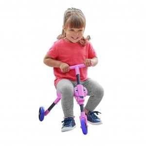 image of Scuttlebug Butterfly Ride On - Pink and Purple