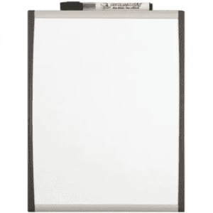 Image of Rexel Quartet Whiteboard with vaulted frame 28 x 21.5cm White