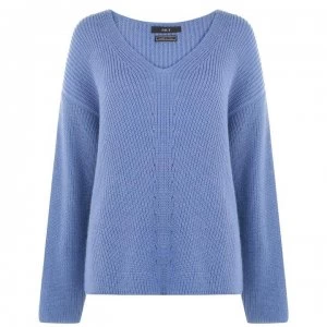 image of SET V Neck Jumper - 5272 Blue