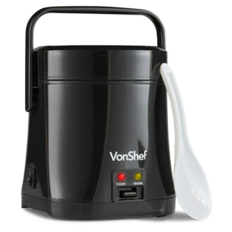 Image of VonShef Mini Electric Rice Cooker Black unisex