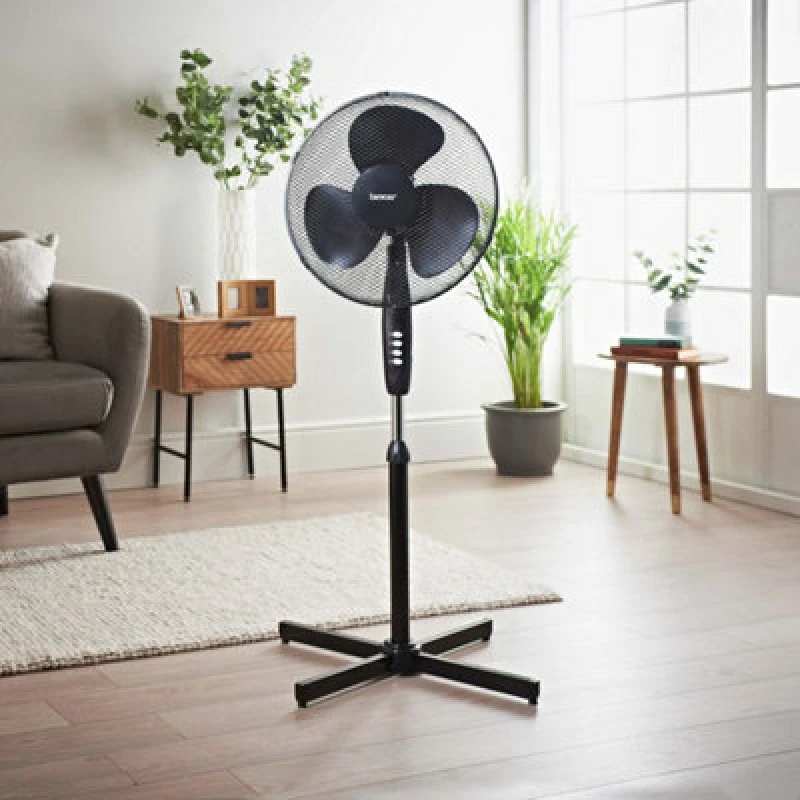 Image of Benross 16" Oscillating Stand Fan - Black 43830