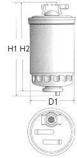 Image of Champion CFF100120 Fuel Filter Screw-on L120