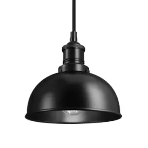 Image of Industville Brooklyn 8" Dome Pendant / Black and Copper Holder
